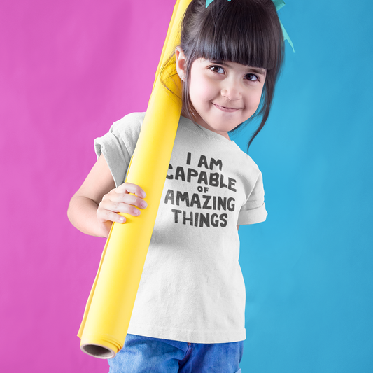 I am Capable of Amazing Things Toddler Tee